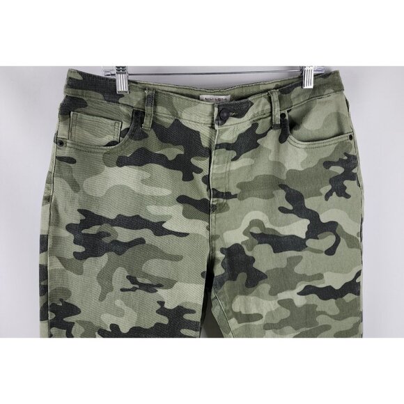 Nili Lotan Jeans Womens 16 Green Camo Ankle Denim (36x26) - Picture 2 of 9